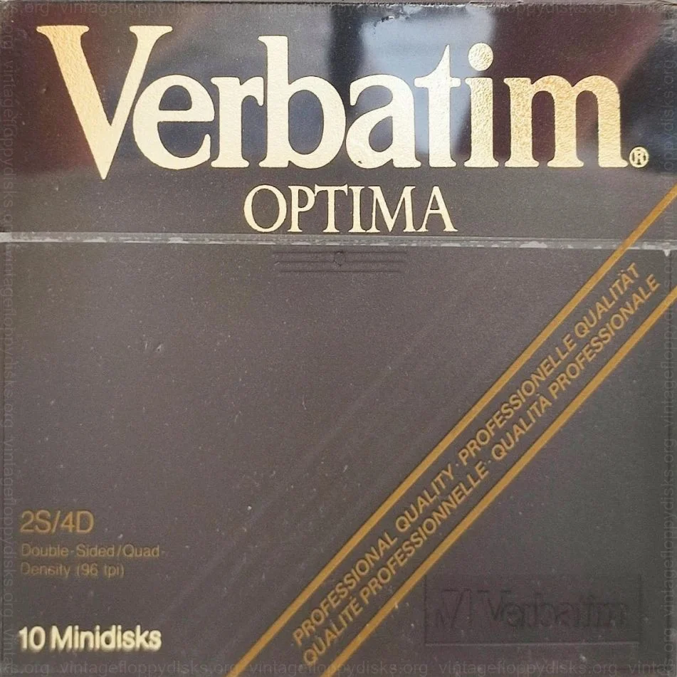 Verbatim Optima 2S/4D - a vintage floppy disk pack from Verbatim