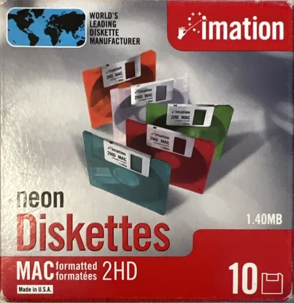 Imation Neon Diskettes 2HD