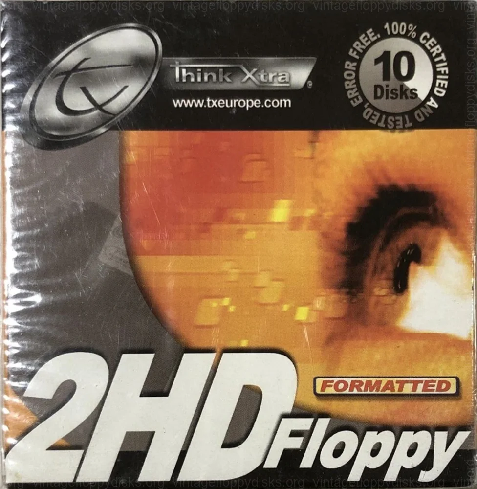 Think Xtra 2HD - a vintage floppy disk pack from Think Xtra