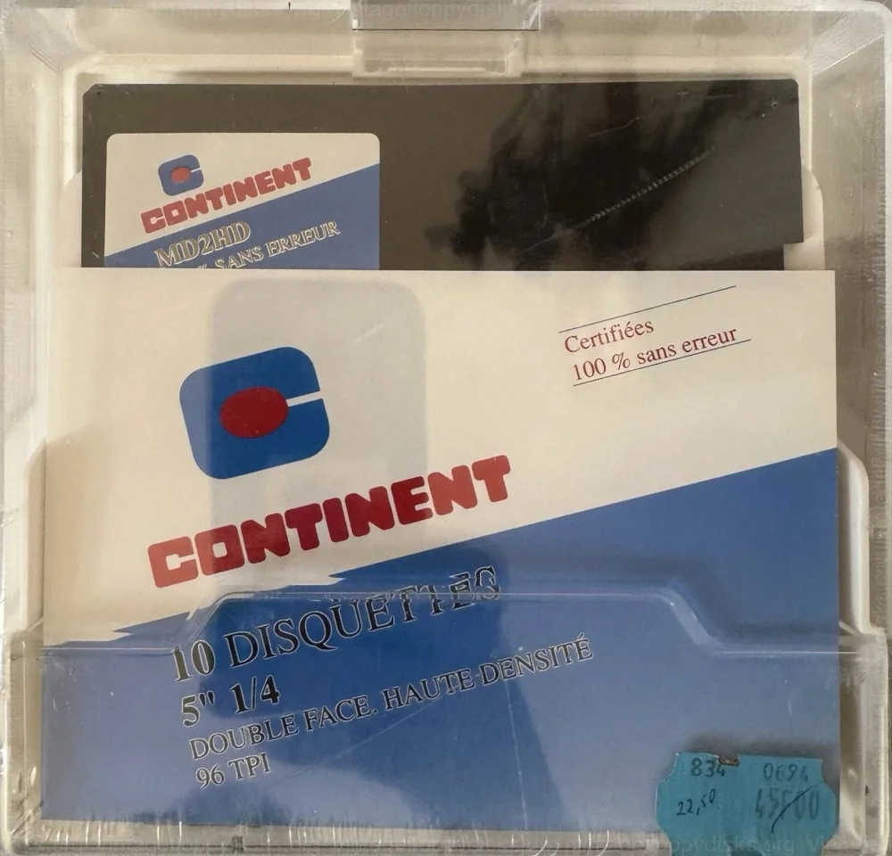 Continent - a vintage floppy disk series from Continent