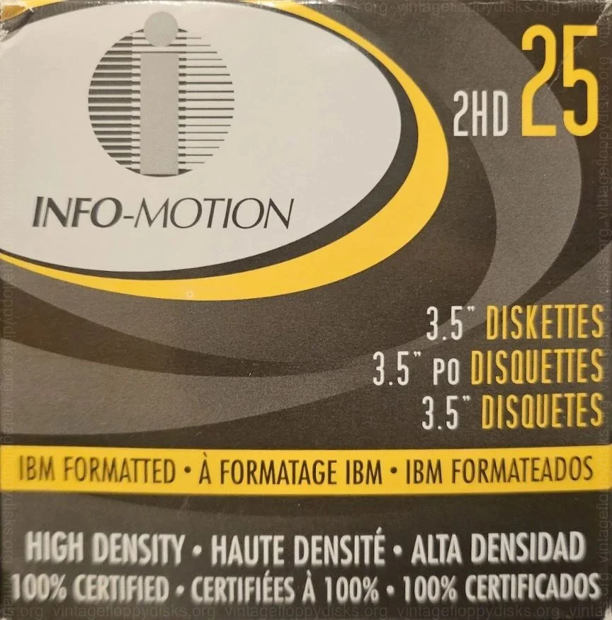 Info-Motion - a vintage floppy disk series from Info-Motion