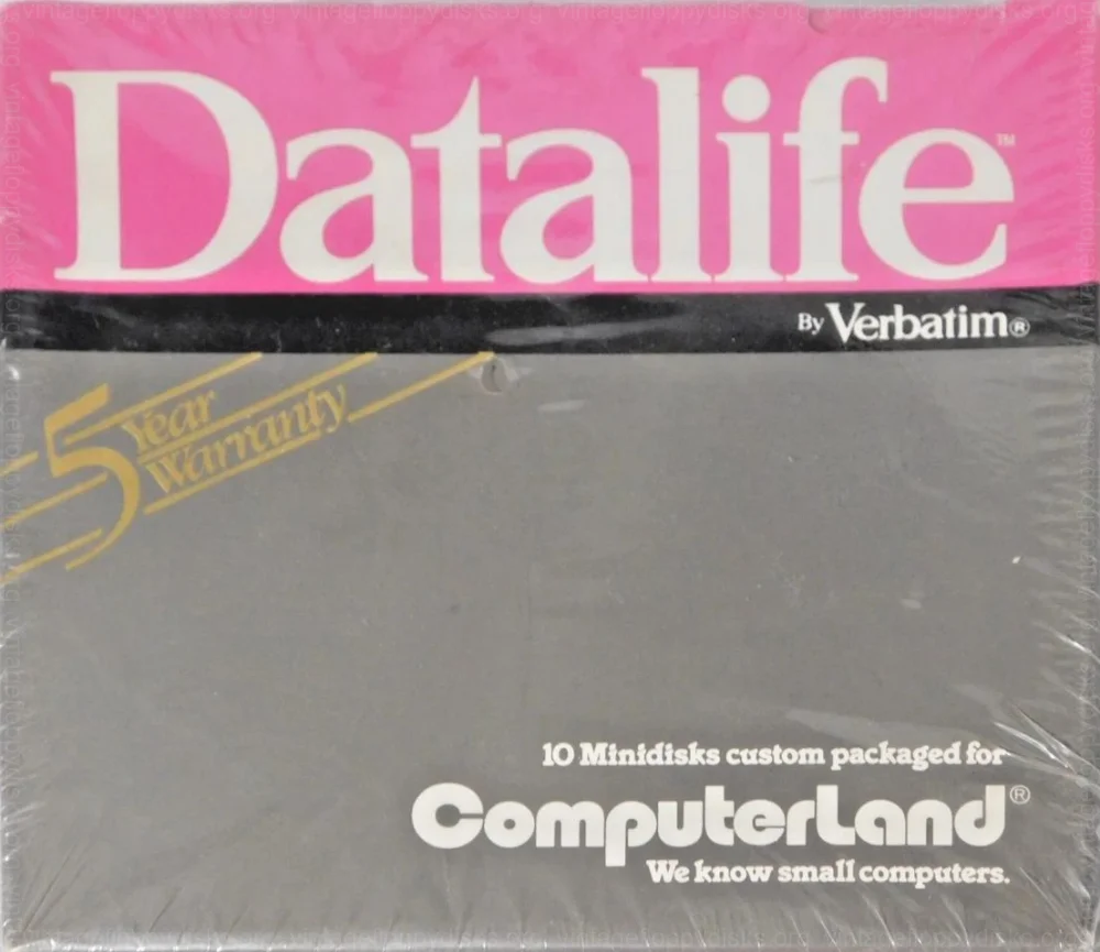 "Datalife Magenta Grey" Series - a vintage floppy disk series from Verbatim