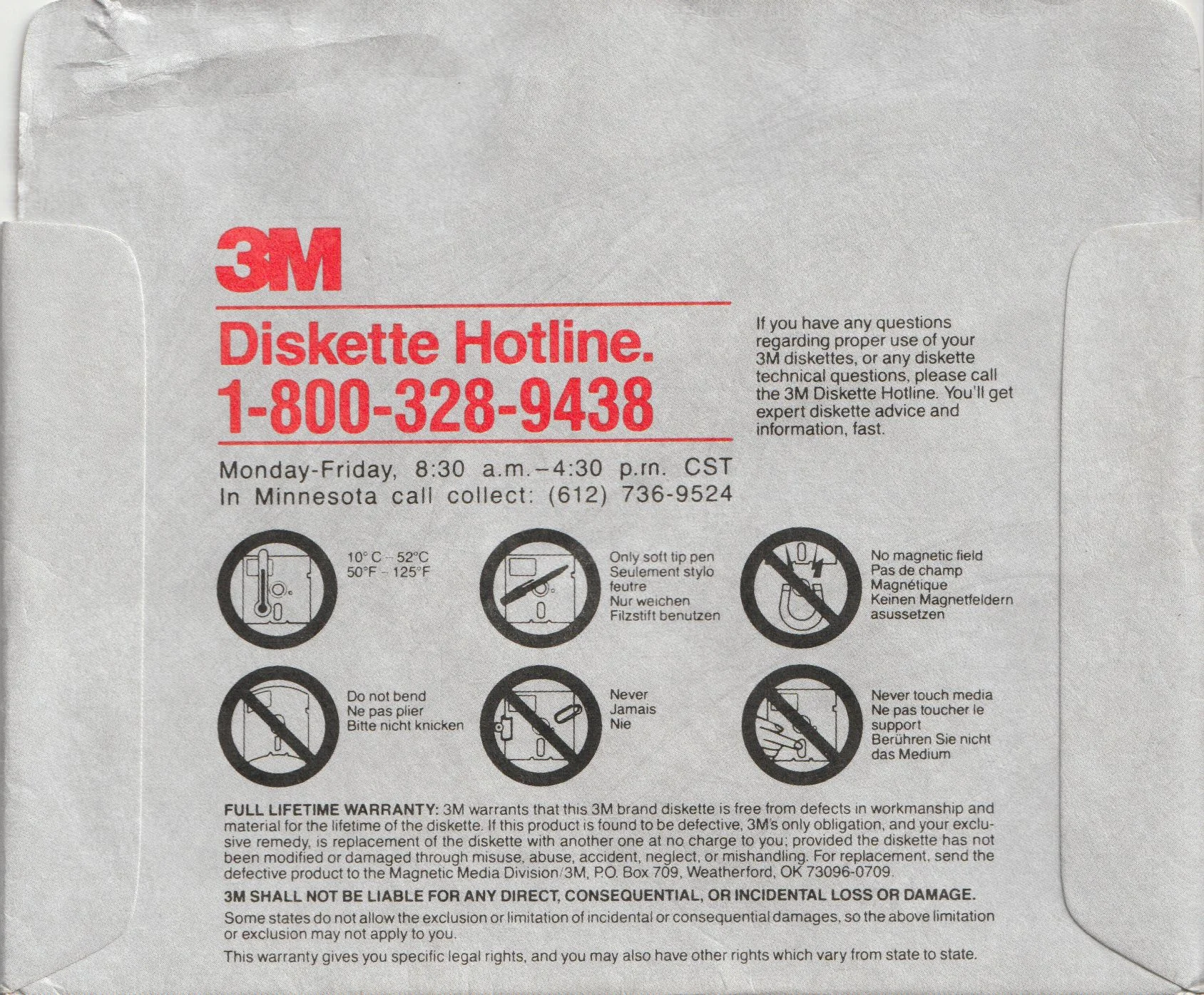 Sleeve 3M-525-002 - Back