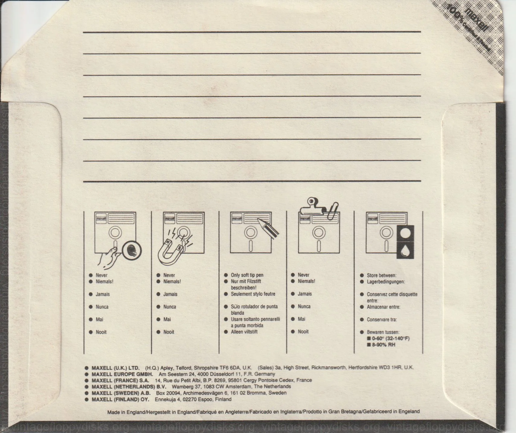 Sleeve M1-525-002 - Back